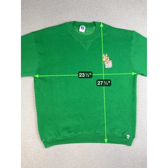 Vintage Christmas Sweatshirt XL Walker Tower Oklahoma University Sooners 80s - Picture 3 of 10